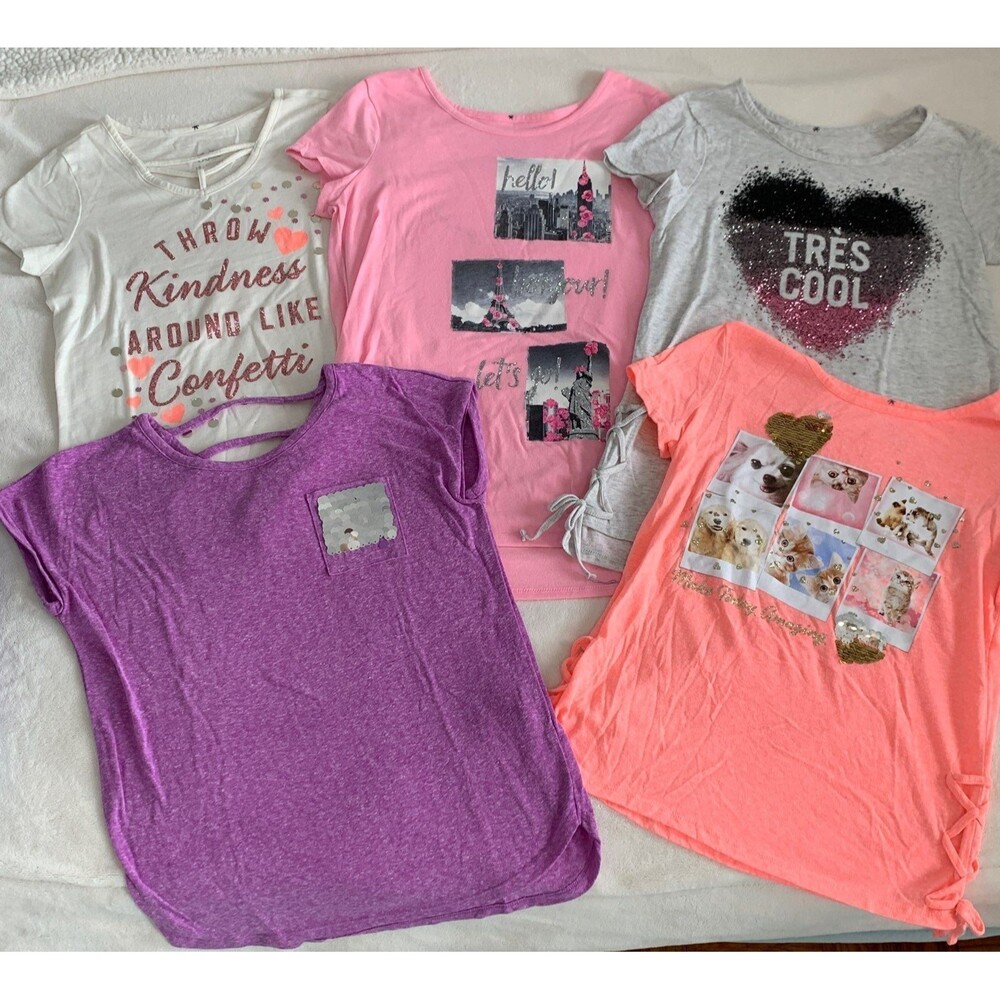 Justice girls s/s shirts size 12